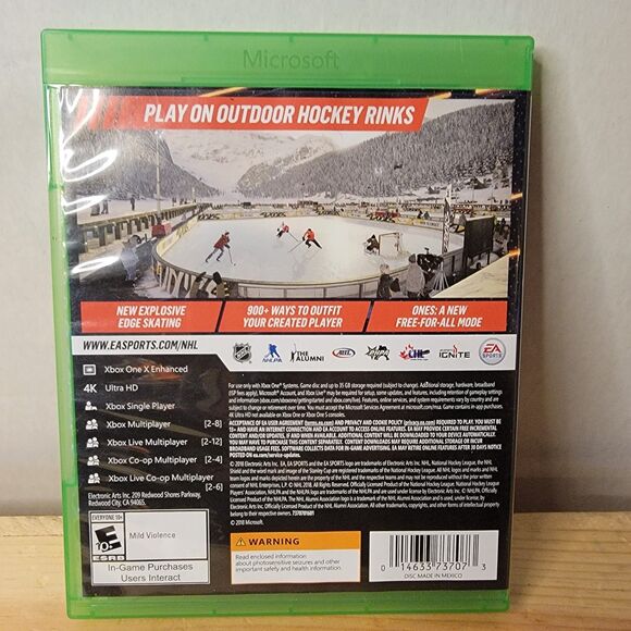 XBOX ONE Game: EA Sports NHL 19 w/ inserts - Picture 2 of 3